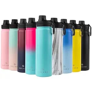 SOLARA Insulated Water Bottle 650ml, Hot Water Bottle, Thermosteel Water Bottles for Travel, Home, Office, School, Gym, Adults, Water Bottle Hot and Cold, Sipper Bottle, Aqua