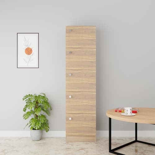 VIKI | Classic | Bookrack/Bookshelves, Studyroom, Home Office, Open Bookcase, 150cms(H)*40cms(W)*30cms(D), Brussel Walnut Color 4