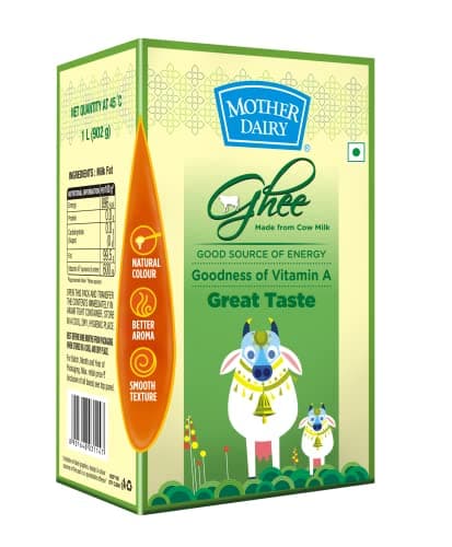 Mother Dairy Cow ghee Pack, 1 Liter 4