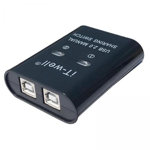 CLUB BOLLYWOOD®3xPortable 2 in 1 Out Splitter USB Printer Sharing Device Hub Plug and Play|Computers/Tablets & Networking | Computer Cables & Connectors |1 Piece USB Printer Sharing Converter(3 Pack)
