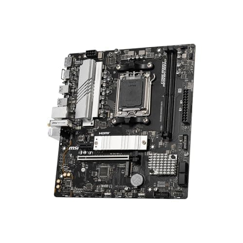 MSI B650M Bomber WiFi Motherboard, Micro-ATX - AMD Ryzen 9000/8000/ 7000 Series Desktop Processors, Socket AM5 - DDR5 Memory Boost 7800+ MT/s (OC), PCIe 4.0 x16 Slot, M.2 Gen4 Slot 3