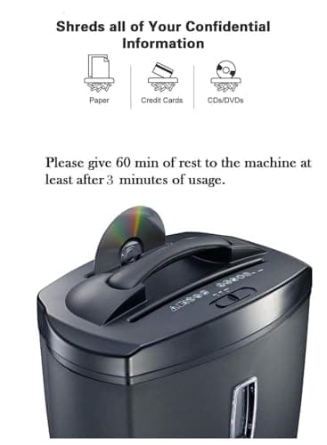 SToK (ST-30CC) 10 Sheet Cross Cut Paper, CD/DVD, and Credit Card Shredder with 21 Liter Large Waste Bin Capacity (1 Year Offsite Warranty) 5