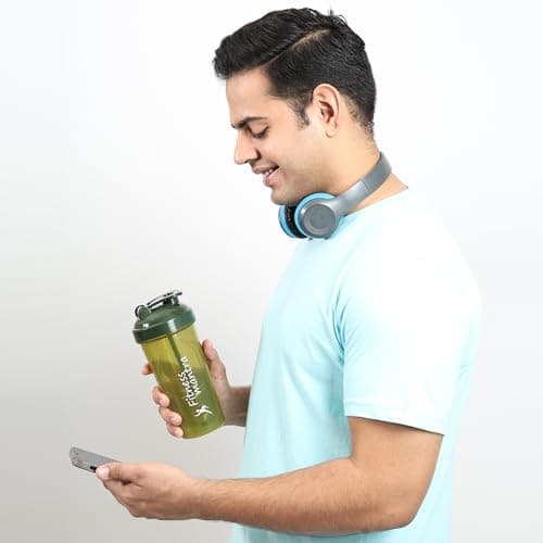 Fitness Mantra® 700ml Classic Shaker Bottle for Men & Women [Capacity 700 ml (Army, 700ml) 3