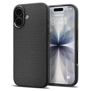 Spigen Liquid Air Back Cover Case for iPhone 17, Durable Protection, Air Cushion Technology - TPU | Matte Black