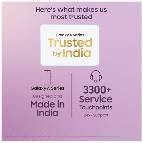 Samsung Galaxy A56 5G (Awesome Violet Glow, 8GB, 128GB) | Segment Most Complete Triple Camera | AI Editing | 4nm Processor | sAMOLED Display| Gorilla Glass Victus+| 5 Gen OS Upgrades 2