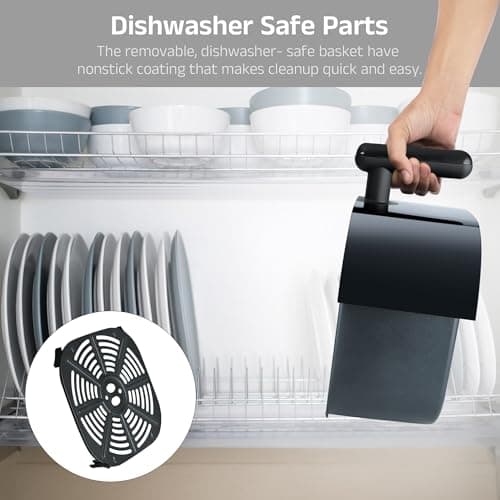 iBELL AEROFRY422M Air Fryer 4.2 Litre - 1500W, Multiple Cooking Options, Dishwasher Safe, Nonstick Coating, Adjustable Time & Temperature Control (Black) 5