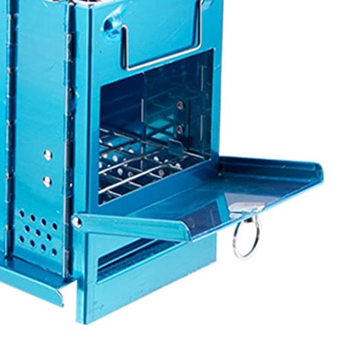 Club Bollywood®Backpacker Wood Burning Stove Charcoal Roast Burner Outdoor 15X15X21Cm|Home & Garden | Outdoor Cooking & Eating |1 Piece BBQ Grill 4