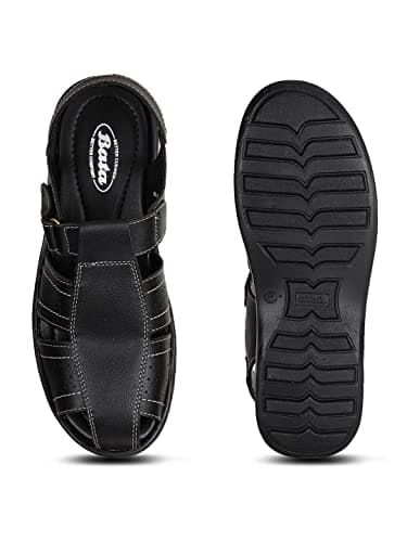 Bata New Classic Sandal Men's Black Sandals - 9 UK (8616041) 4