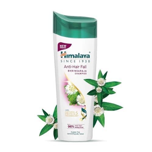 Himalaya SINCE 1930 Himalaya Anti-Hair Fall Bhringaraja Shampoo, Reduces Hair Fall, Makes Hair Healthy, With Bhringaraja & Palasha,For Men And Women, 340Ml