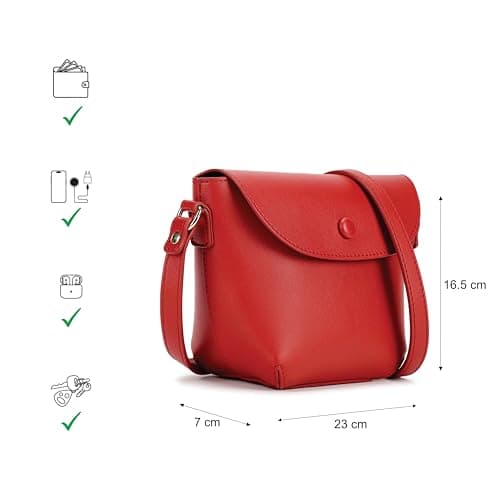 Fastrack Catch Me If You Can Sling Bag for Women | Small Size with Flap and Button Lock, Adjustable Strap | Stylish, Functional Sling Bag for On-the-Go 4