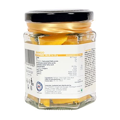 Frubert Thai Dried Mango Slice 200 Grams | Dehydrated Mango | Organic Dry Mango Pieces -Pack Of 2 (100 Gm/Count) 4