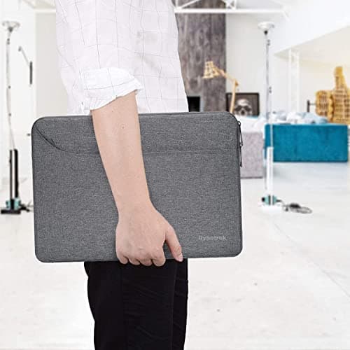 Dynotrek Moon 14 inch Laptop Sleeve Bag Pouch, Computer Cover Accessories Pocket, Portable Laptop Case Compatible for MacBook Air/Pro, Dell, HP, Acer, Asus, Lenovo -Denim Grey 4