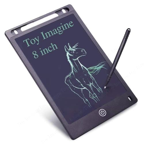 T TOPLINE Re-Writable LCD Writing Tablet Pad with Screen 21.5cm (8.5Inch) for Drawing, Playing, Handwriting Best Birthday Gifts for Adults & Kids Girls Boys, Multicolor