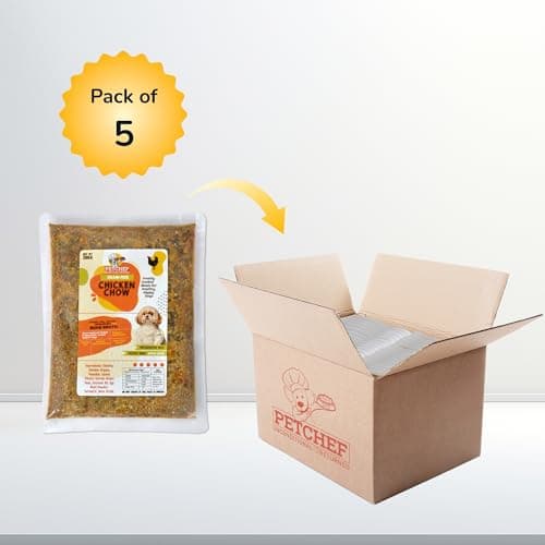 PetChef's Wet Dog Food|Grain-Free Chicken Chow & Brown Rice|Delicious wet Gravy|Natural and Grain-Free, No Artificial Flavours, Added Vitamins and Proteins|Dog Food for Adult and Puppy|Pack of 5x300gm 2