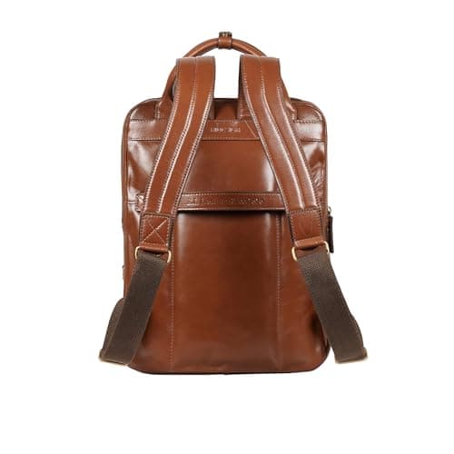 Hidesign Genuine Leather Men's Backpack - Tan 3
