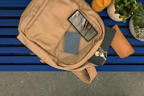 'WD 2TB Portable Hard Drive, Works with USB-C and USB-A Devices, Windows PC, Mac, Chromebook, Gaming Consoles, and Mobile Devices, Includes Backup Software and Password Protection - WDBRMD0020BGY-WESN 5