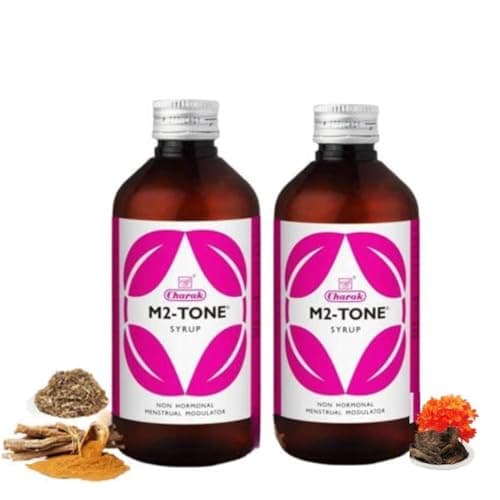 Charak Pharma M2 Tone Syrup for Women's Health | Herbal Medicine For Hormonal Imbalane | Women Health Supplement (450 ml (Pack of 2))