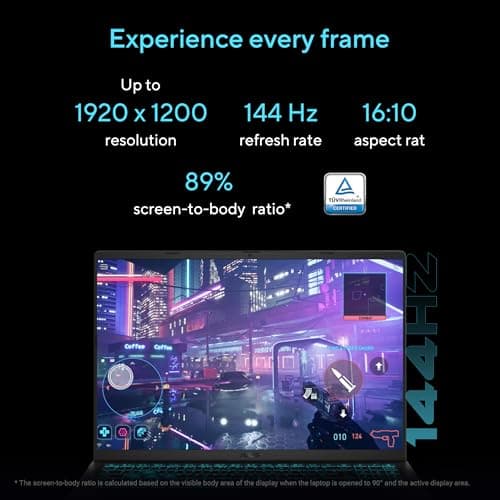 ASUS Gaming V16 (2025), Intel Core 5 210H, RTX 3050-6GB, 16GB RAM, 512GB SSD, FHD+, 16", 40 cm, Windows 11 Home, M365 Basic(1yr)* Office24, Matte Black, 1.95 Kg, V3607VJ-RP134WS, Gaming Laptop 5