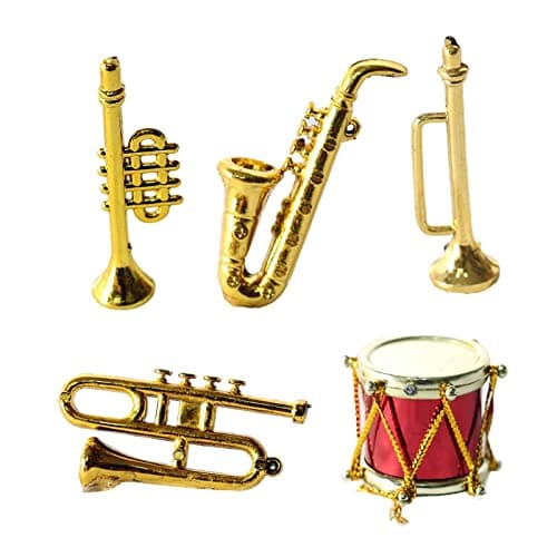 Enakshi Dollhouse Musical Instrument Miniature Drum Model DIY Play for Girls Boys