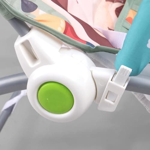 Play Nation Premium Newborn To Toddler Portable Baby Rocker Cum Bouncer With Mosquito Net, Adjustable Backrest Recline Rocker | 3 Point Safety Harness| Baby Rocker For 0 To 2 Years(Grey) 4