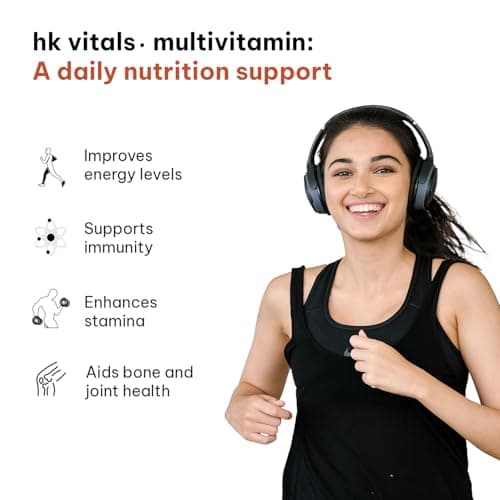 hk vitals Multivitamin (60 Tablets) | For Men and Women | With Zinc, Vitamin C, Vitamin D3, Multiminerals & Ginseng Extract 3