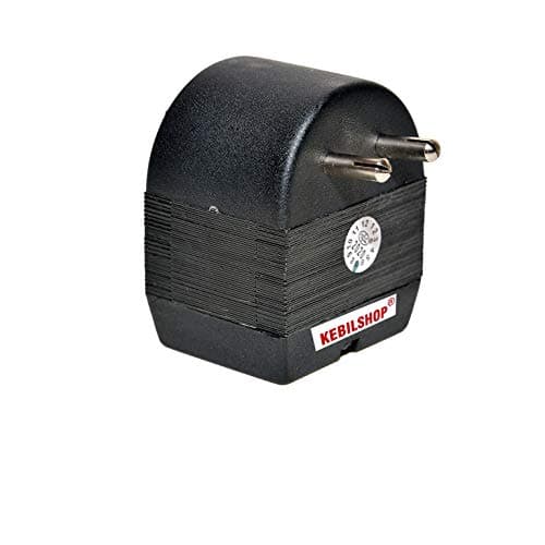 KEBILSHOP 220 v to 110 v Stepdown Voltage Converter USA to India,50 Watt.Platinum Body Universal 3 pin Input Plug.Only for Non-Heavy Products. (50 Watt) GREU/Black 2
