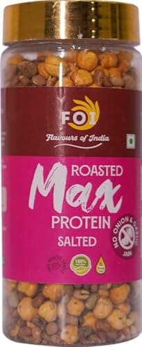 FOI Roasted Protein Max Mix Pack of 4 (150g Each) – Moong, Moth, Horse Gram & Masar Dal | Crunchy Roasted Mixed Dal Snack | Ready to Eat | Everyday Snack 2