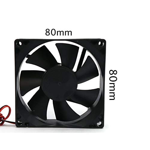 Electronicspices DC 12V Cooling Fan for PC Case CPU Cooler Radiator WITH (JST CONNECTOR) (BLACK) 3