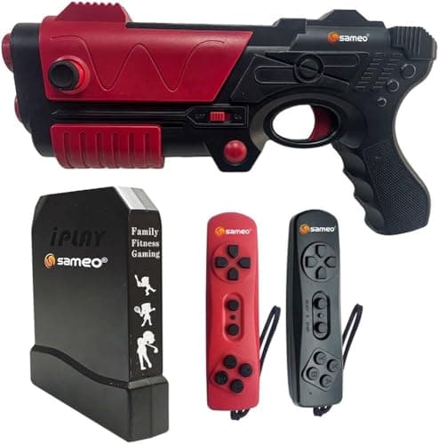 Sameo iPlay+ 32 Bit Motion TV Video Game Console With All New Motion Gun with 1056 Built in Games 33 Motion Sports Games,34 Puzzle Games, 69 Casual Game, 20 Shooting Game