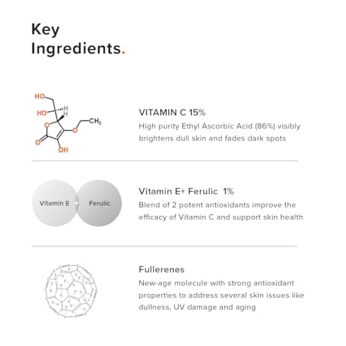 Minimalist 16% Vitamin C Face Serum – Brightening & Glow-Boosting Formula with Vitamin E, Ferulic Acid & Fullerenes, Antioxidant Boost for Radiant Skin (20 ml) 4