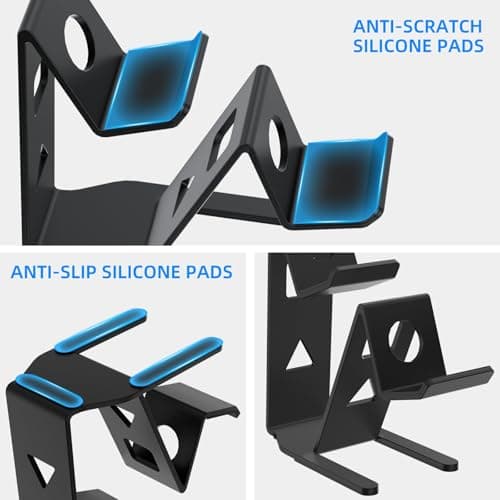 ADDGRIP Metal Dual Controller Storage Desktop Stand, Elegant, Organized Storage, Compatible with Nitendo Switch/PS5/PS4/Xbox Game Controllers, Compatible with Xbox Dual Controller Stand (Black) 6