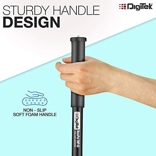 DIGITEK® (DMP 60N) Professional Monopod with 4 Extendable Sections & Dual Mount Thread Adapter (1/4inch and 3/8inch), Load Upto: 5 kgs, Max. Operating Height: 5.15 Feet (Black) 3