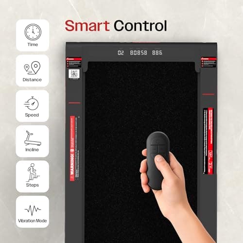 Sparnod Fitness WalkyShaky 2.0 PRO Walking Pad Treadmill for Home Use, 3HP Motor, 3–6 km/h Speed, 10% Manual Incline, LCD Display, Remote Control, 150kg Max User Weight 5