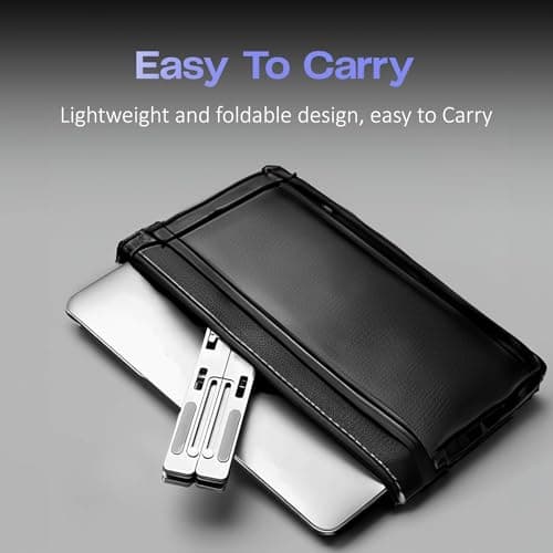 Volven Laptop Stand Metal for Desk And Table, Adjustable Laptops Table Stands with Tablet Desks Stand Design, Foldable Laptop Clamp Stands And Laptop Dock Stand for Home, Work From Desk or Floor Setup 5