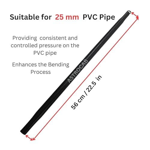 ASTROCAB PVC Pipe Bender Spring 25 mm Tapered Iron Flexible Bending Spring (56 Cm) 2