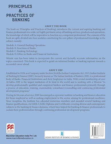 Macmillan Education Principles and Practices of Banking | JAIIB Courseware | JAIIB 2026 updated Edition | JAIIB Exam preparation by IIBF (IIBF JAIIB Exam) 2