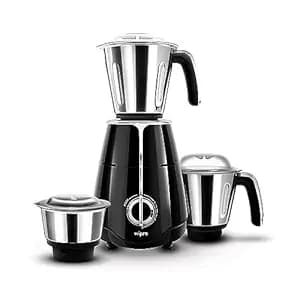 Wipro Elato FMG204 1000 Watt Mixer Grinder with 3 Jars(Wet Grinding Jar (1.5 L) + Dry Grinding Jar (1.2 L) + Chutney Jar (0.5 L)), 100% Copper Motor, 5 Years Motor Warranty, Doorstep Service,Black