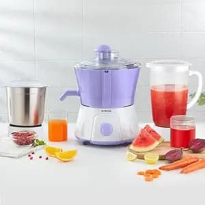 Borosil Primus III 500W Juicer Mixer Grinder | Made in India | Centrifugal Juicing Technology | 2 Jars with Pulp Collector | 3 Speed & Pulse Function | Overload Protection | 2 Year Warranty