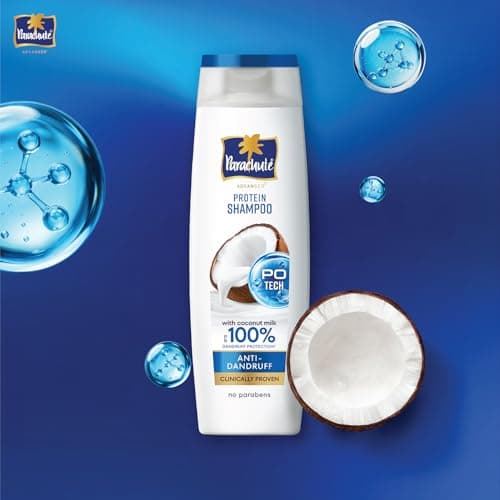Parachute Advansed Anti-Dandruff Shampoo with Coconut Milk & PO Tech | Up to 100% Dandruff protection | for Strong Healthy Scalp | Paraben free | For Men & Women | 1.2L 2