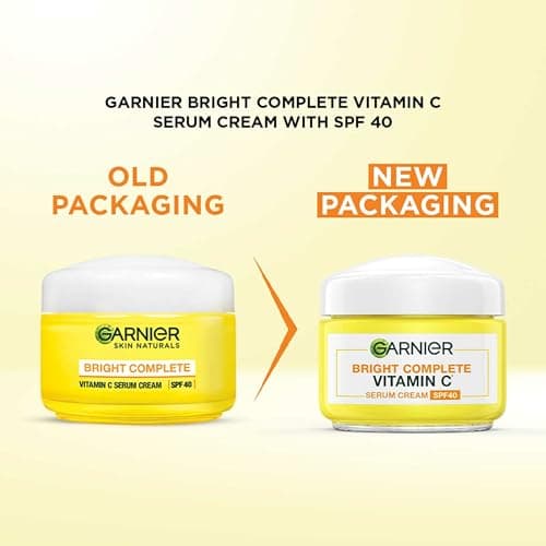 Garnier Skin Naturals, Day Cream, Brightening & Protects Skin from Sun, Bright Complete Vitamin C Serum Cream, 45 g 2