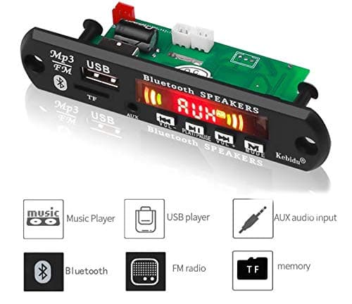 Geek Lab Wireless Bluetooth MP3 WMA Decoder Board Audio Module Support USB TF FM AUX Audio Radio Module AM4 2