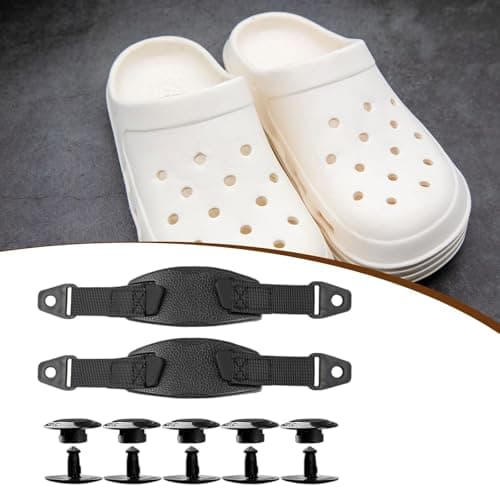Meadawgs® Hole Shoes Back Strap Comfortable Shoe Ankle Belt for Sandals Slippers Slide Black|Clothing, Shoes & Accessories | Womens Accessories | Shoe Chs|1 Pair Hole Shoes Back Strap 4
