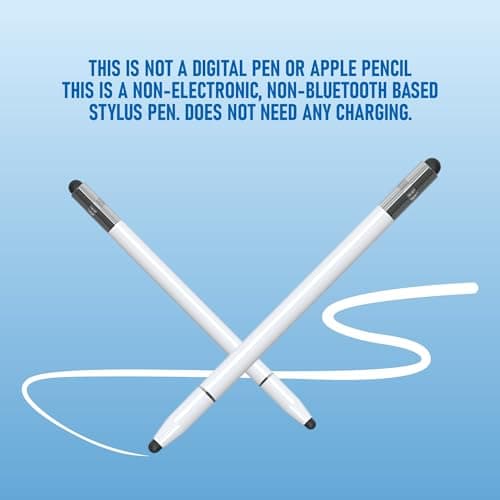 Dyazo 4-in-1 Stylus Pen for Smart Touch Screen Devices with Precision Capacitive Rubber Tip | Fine Point Disc Tip | Pen Functionality | Compatible with iPad, iPhone, Kindle, Android, Tablets & More 2