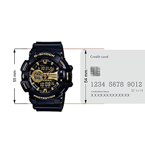 Casio G-Shock GA-400GB-1A9DR Analog-Digital Gold Dial Men Watch Black Resin Strap (G651) 5