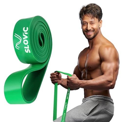Slovic Resistance Band for Workout [Upto 60 KG] | Latex Free Resistance Bands Set | Excercise Band & Stretching Bands for Exercise for Home Workouts | Gym Equipment for Home Workout | for Men & Women