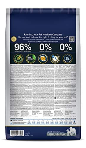 Farmina N&D Pumpkin Adult Medium/Maxi Dog Food | Lamb, Blueberry & Pumpkin | Rich in Anti-oxidants|Complete Food for Adult Dogs | 2.5kg | No Artificial Preservatives 2