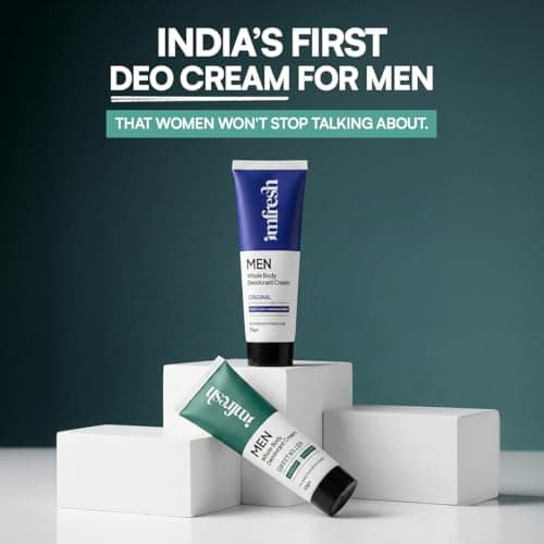 imfresh Men Cream Sweet Killer + Original Deodorant Cream Combo For Whole body & Underarms Area | Long Lasting Odour Control | Whole Body Odour Protection | Helps in brightening underarms | Alcohol-Fr 2