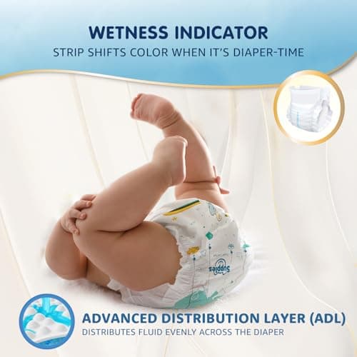 Amazon Brand – Supples Super Comfort Baby Diaper Pants | Small (4–8 kg), 70 Count | Dermatologically tested, Ultra-Thin, Soft & Breathable | Wetness Indicator, Anti-Leak, All-Night Absorbency 4