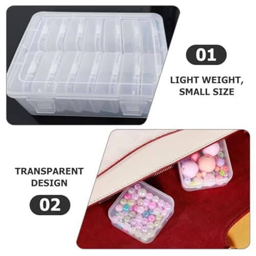 Ahamo 20-Gid Transparent Jewelry Organizer Box - Premium PP Bracelet & Earring Storage Box with Lid | Multi-Layer Stackable Design | Dustproof Makeup Case for Home & Travel (5.5" Small Clear Box) 3