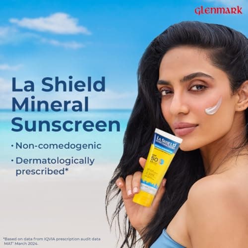 La Shield Pollution Protect SPF 50 Mineral Sunscreen Gel | PA+++ | Lightweight & Oil free | Moisture boost formula | Water resistant| All Skin types |Dermatologist Tested | 50g 2
